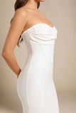 Miles Bodycon Midi Dress Pearl White