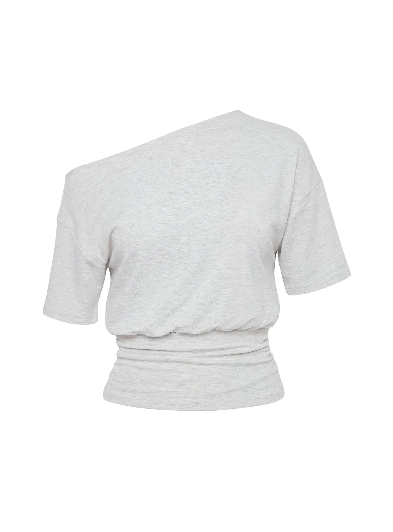 Ashlinn Off Shoulder Drapey Top Grey