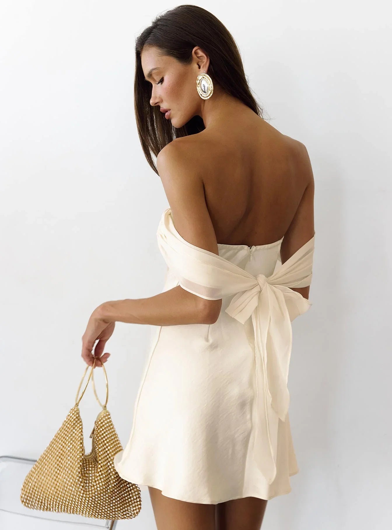 Adoration Mini Dress Cream