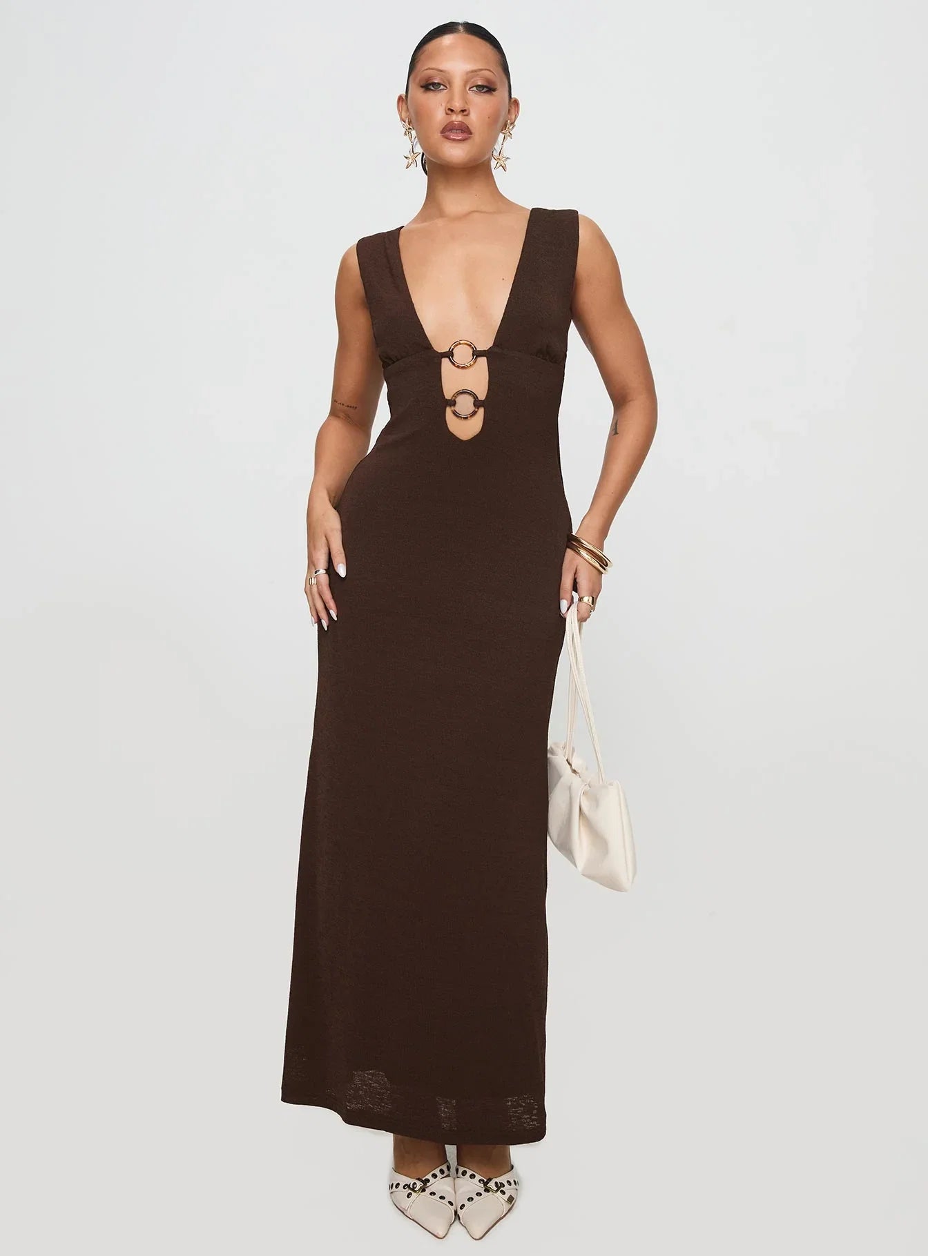 Steward Maxi Dress Chocolate Petite