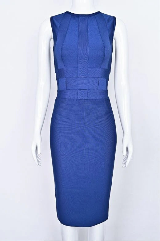 Aurora Bandage Dress Navy Blue Sale