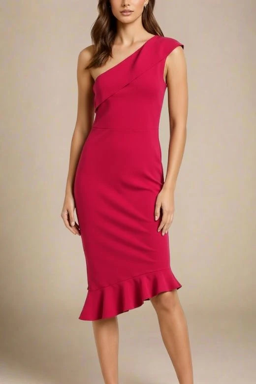 Avery Bandage Dress Red Wine