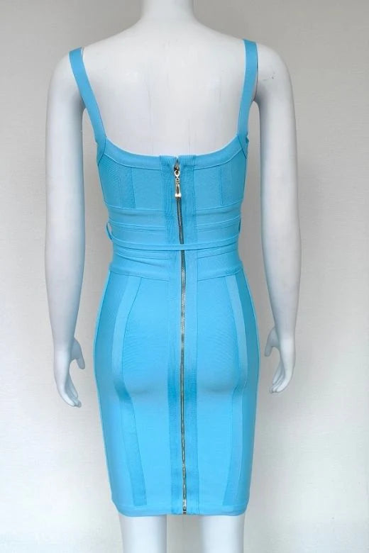 Bek Bandage Dress Sky Blue