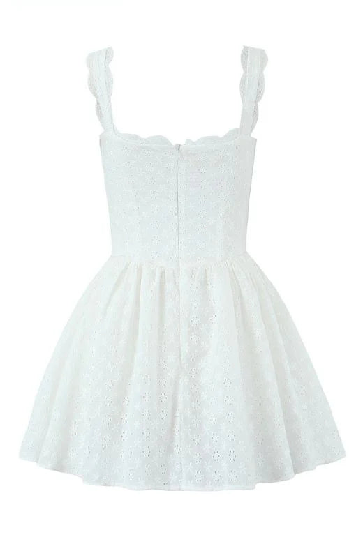 Mari Bodycon Mini Dress White Pearl Sale