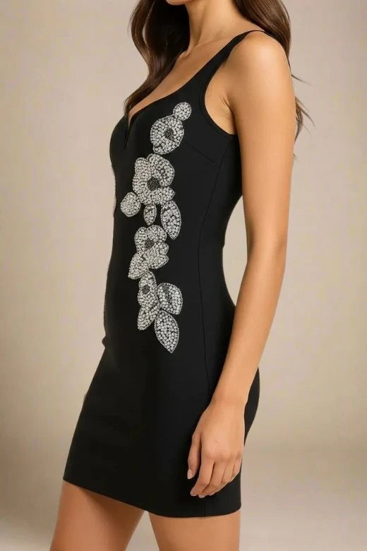 Livia Bodycon Mini Dress Classic Black