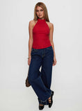Merril Halter Top Red