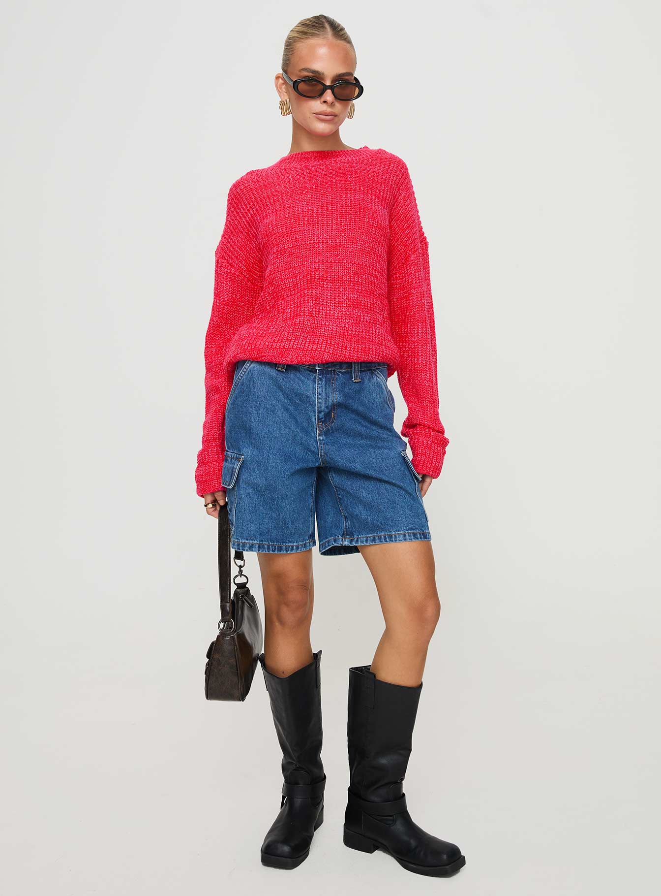 Bae Sweater Pink Red