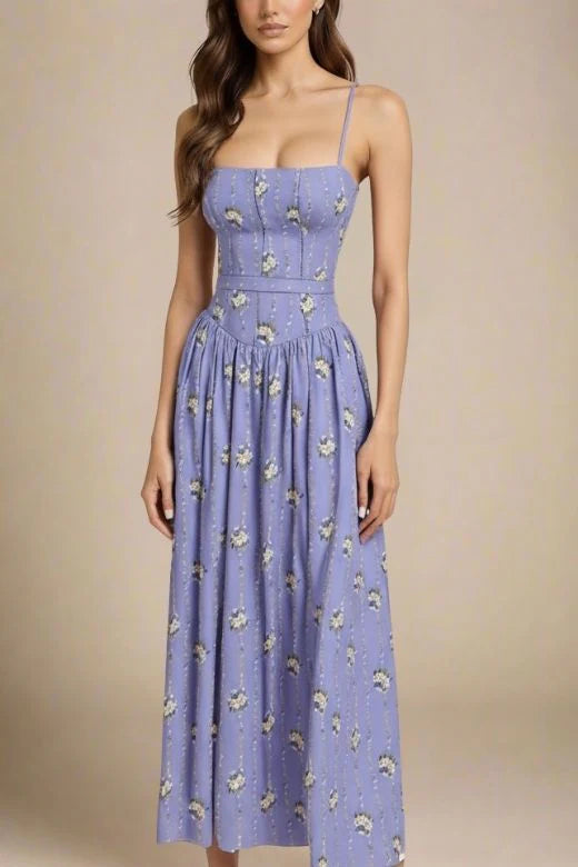 Tasmin Midi Dress Royal Blue