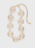 Hoston Spiral Chain Belt Gold