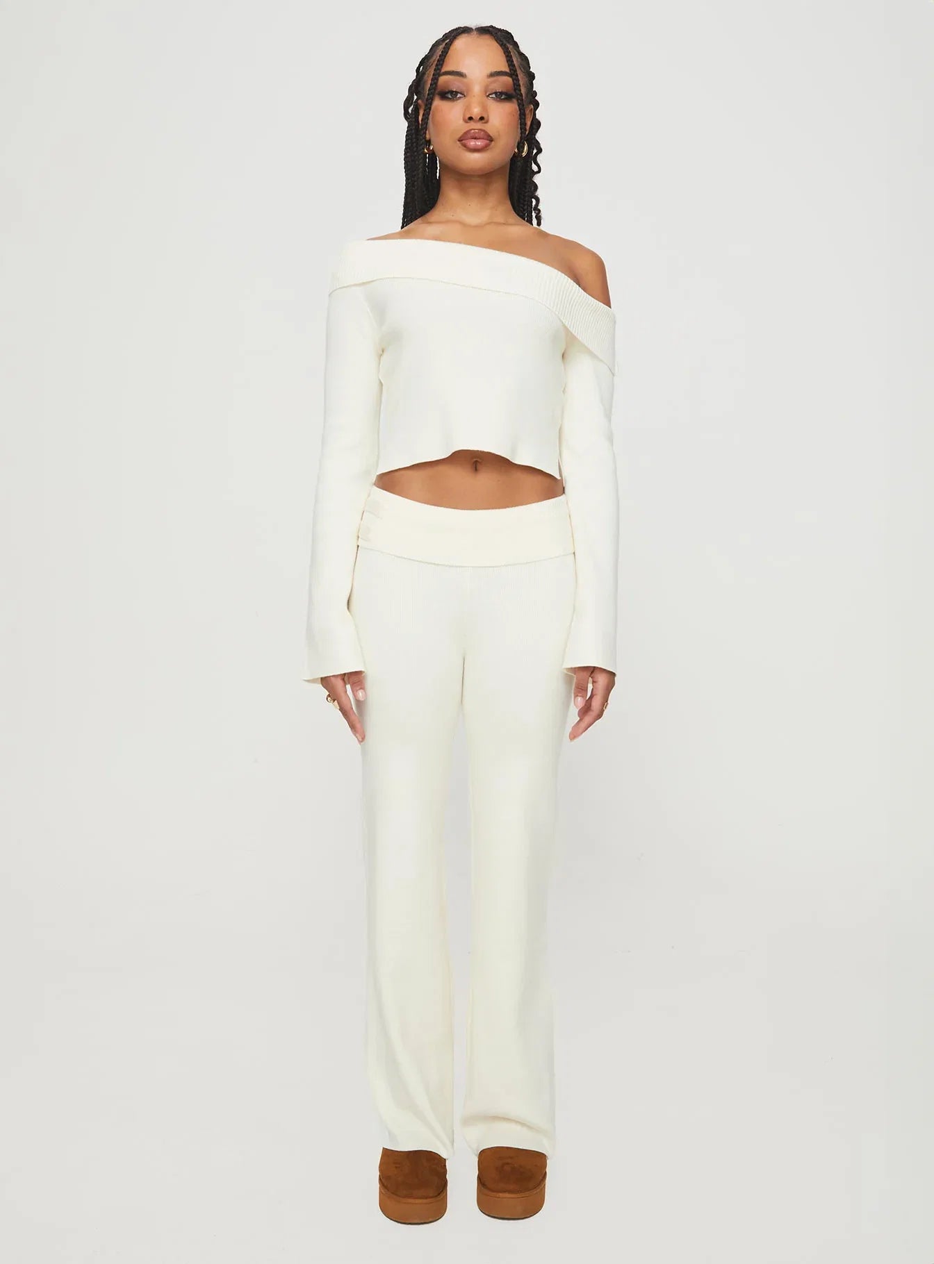 Try Me Knit Pants Cream