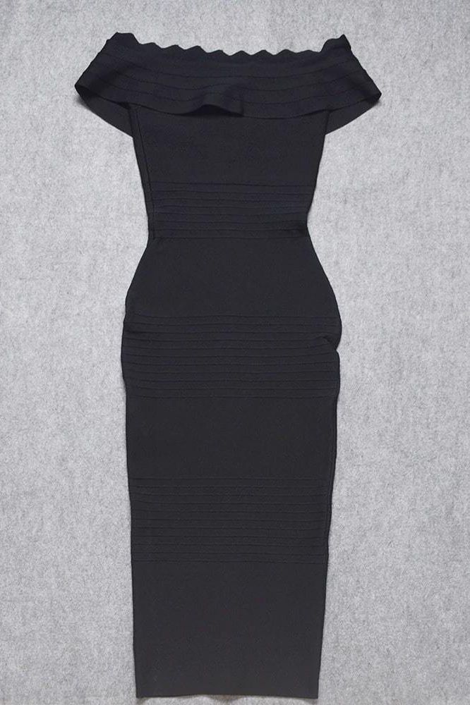 Billie Bandage Midi Dress Classic Black