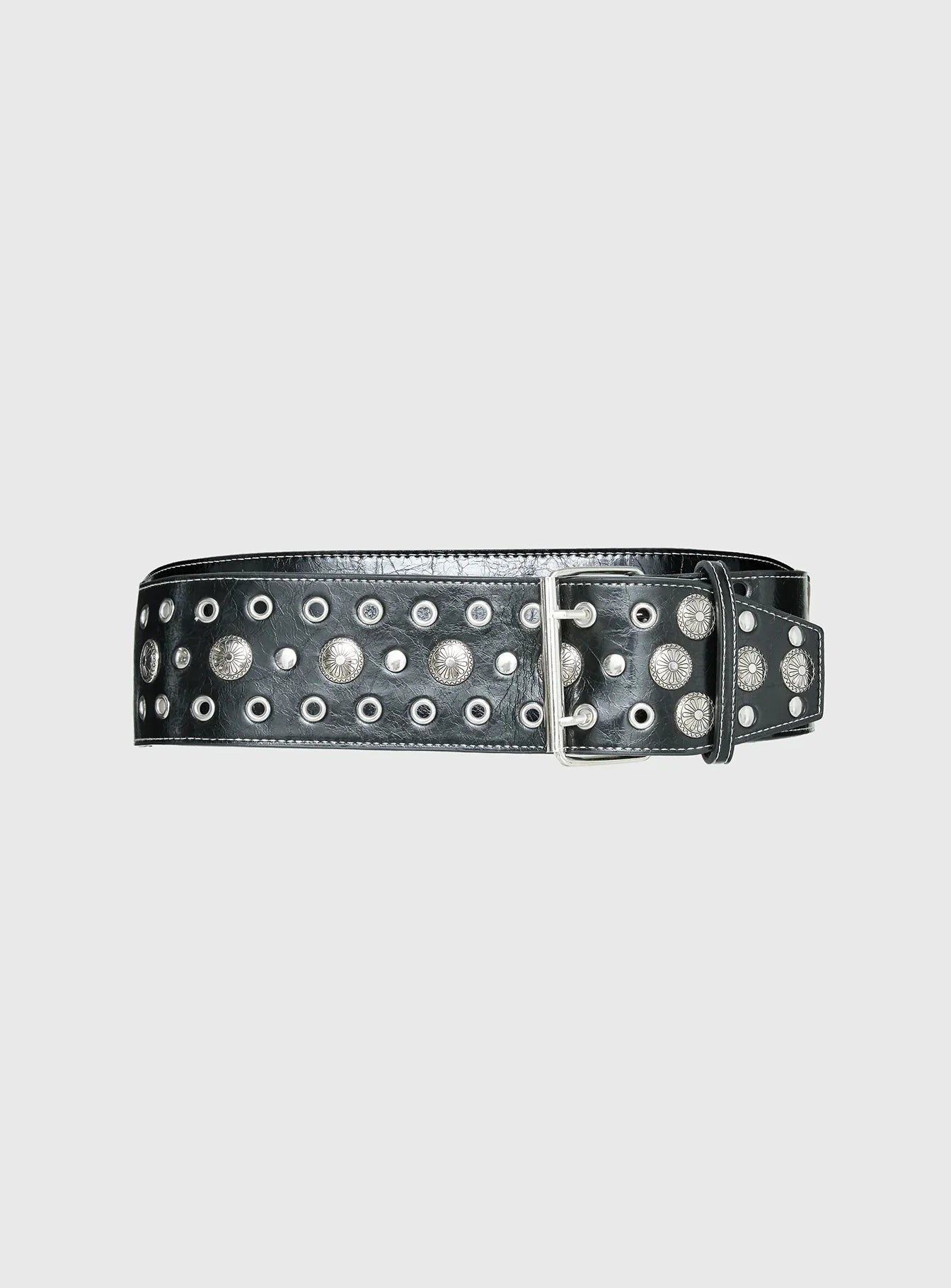 Rhomana Studded Belt Black