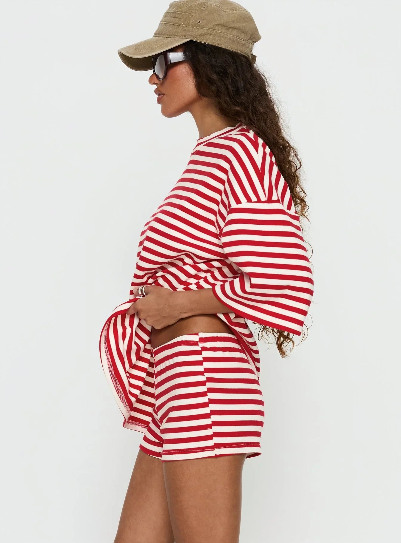 Bryanne Shorts Red Stripe