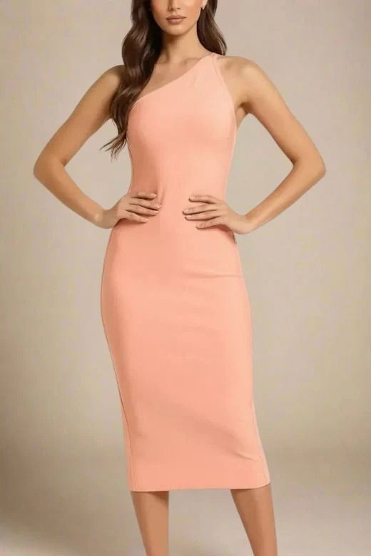 Joi Bodycon Midi Dress Peach