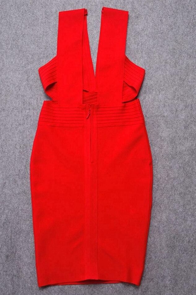Pia Bandage Dress Lipstick Red