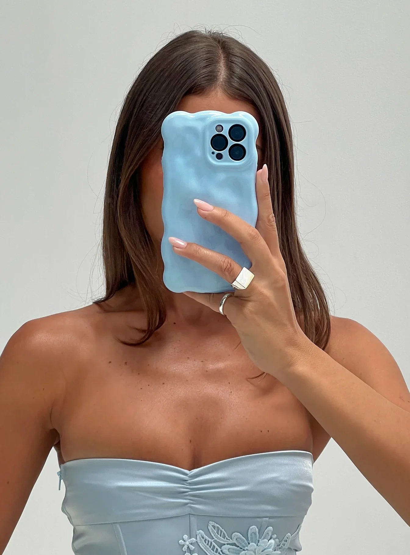 Wispy iPhone Case Blue