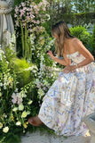 Tasmin Midi Dress White Floral Sale