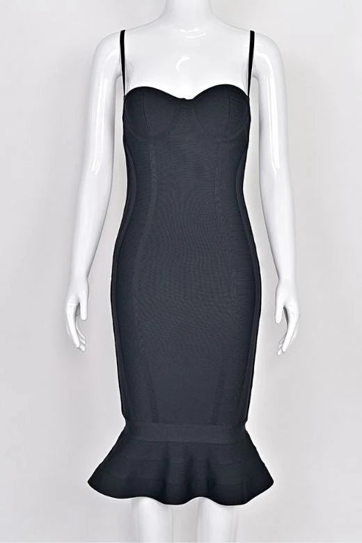 Joy Bandage Midi Dress Classic Black