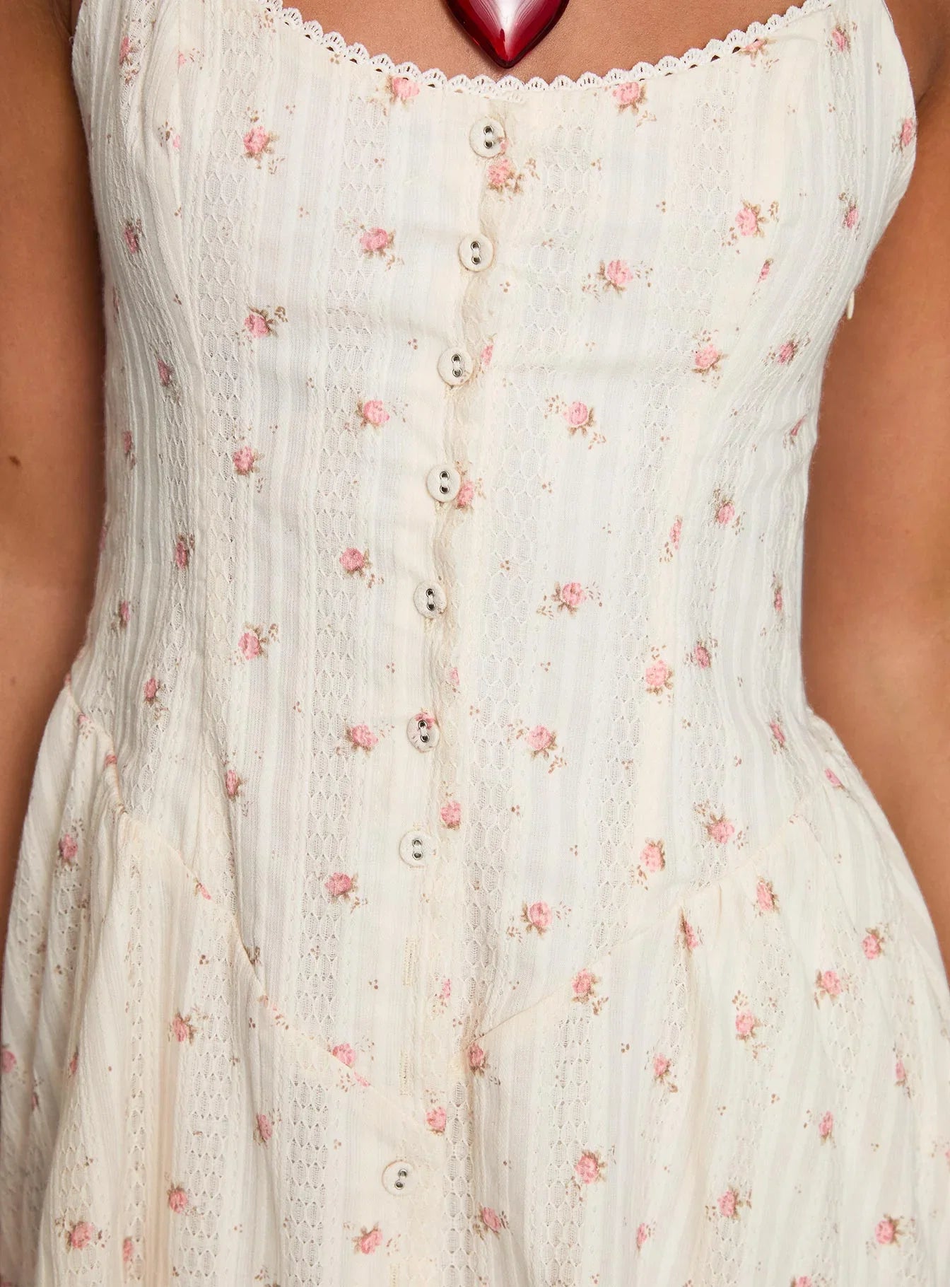 Toulouse Mini Dress Cream Floral