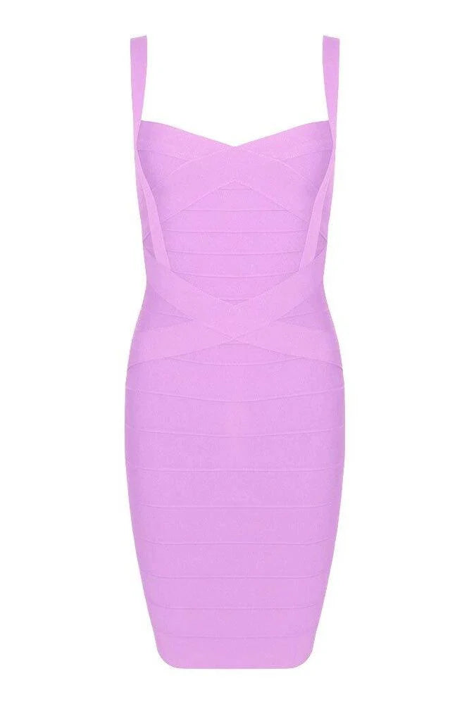 Heidi Bandage Mini Dress Violet Purple Sale