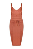 Bek Bandage Dress Burnt Orange