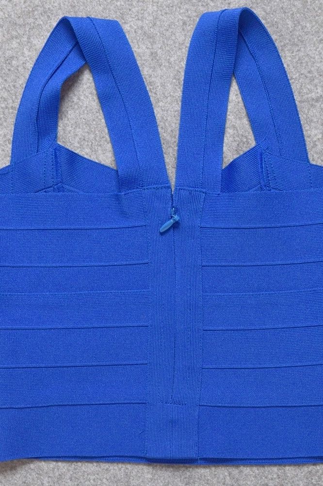 Jay Bandage Crop Top Royal Blue