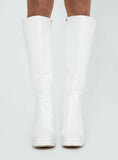 Montgomery Boot White Croc