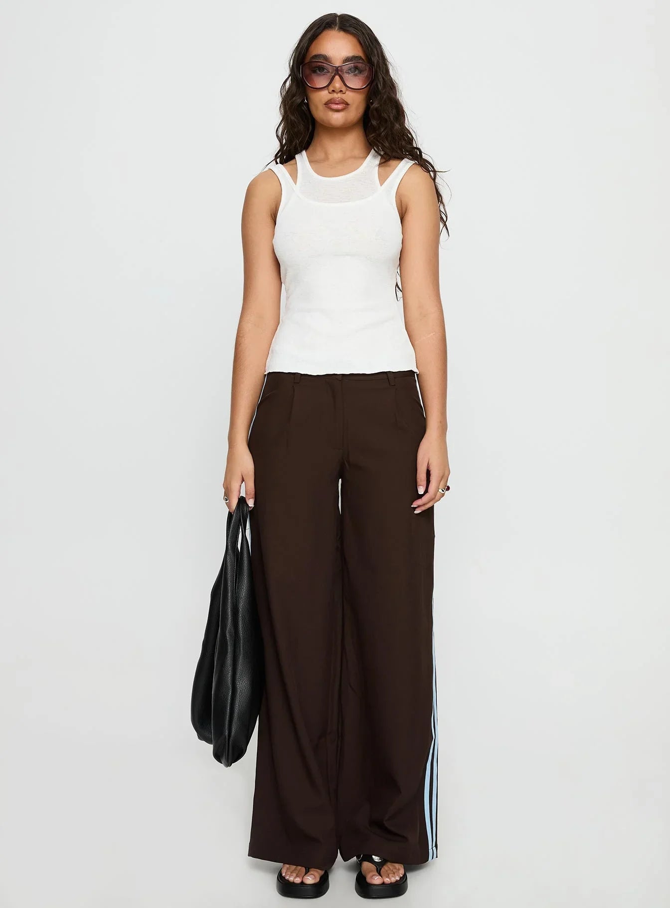 Wendi Tipping Suit Pant Brown Blue