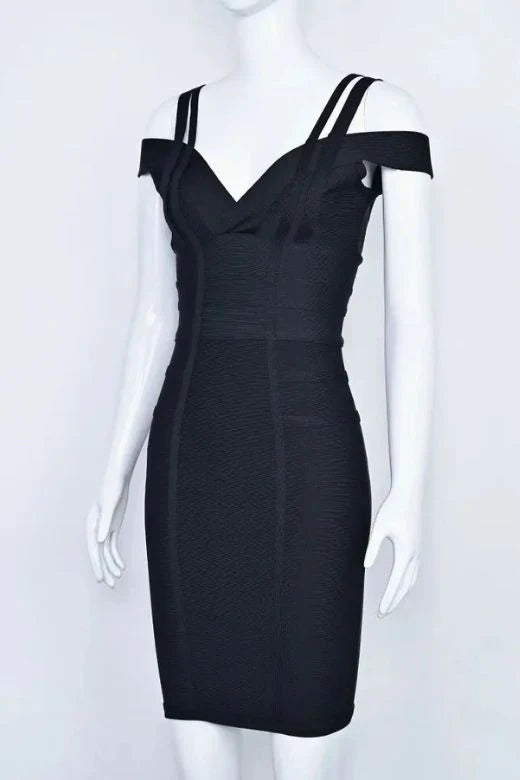 Sia Bandage Dress Classic Black