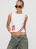 Fast 67 Tank Top White Red