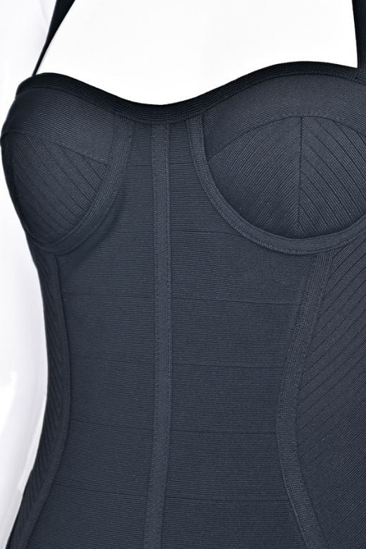 Isabella Bandage Mini Dress Classic Black