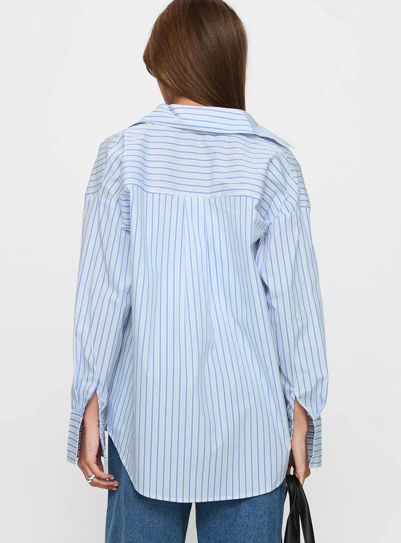 Mallin Shirt Blue White Stripe