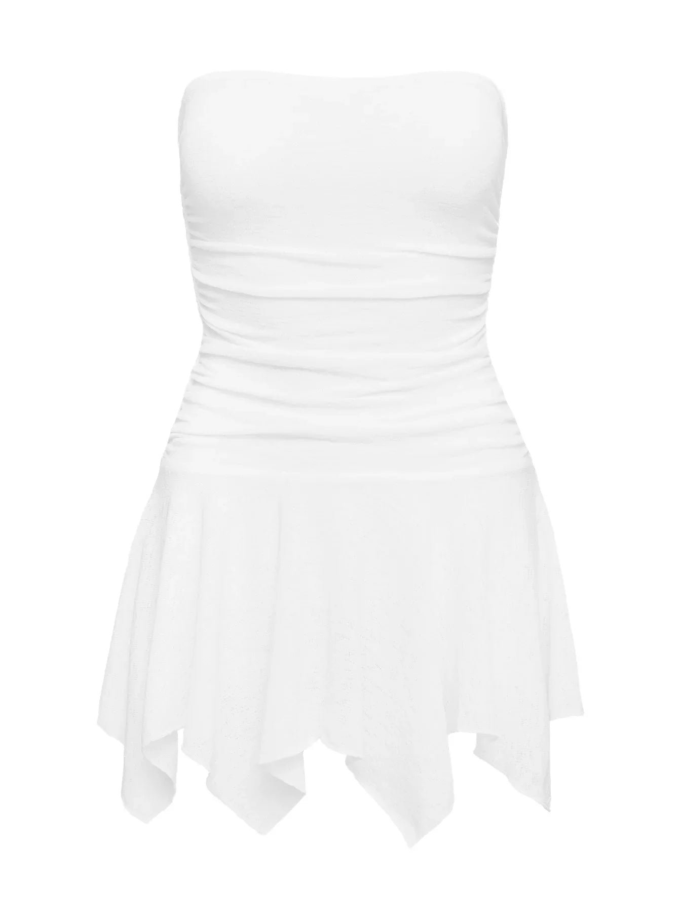 Minxie Strapless Romper White Tall