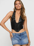 Palladia PU Jordy Corset Black