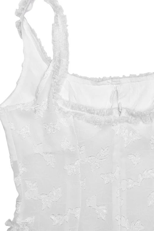 Collins Maxi Dress White Pearl Sale