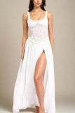 Collins Maxi Dress White Pearl Sale