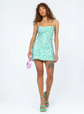 Celena Mini Dress Green Floral