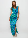 Symphonies Cowl Maxi Dress Multi