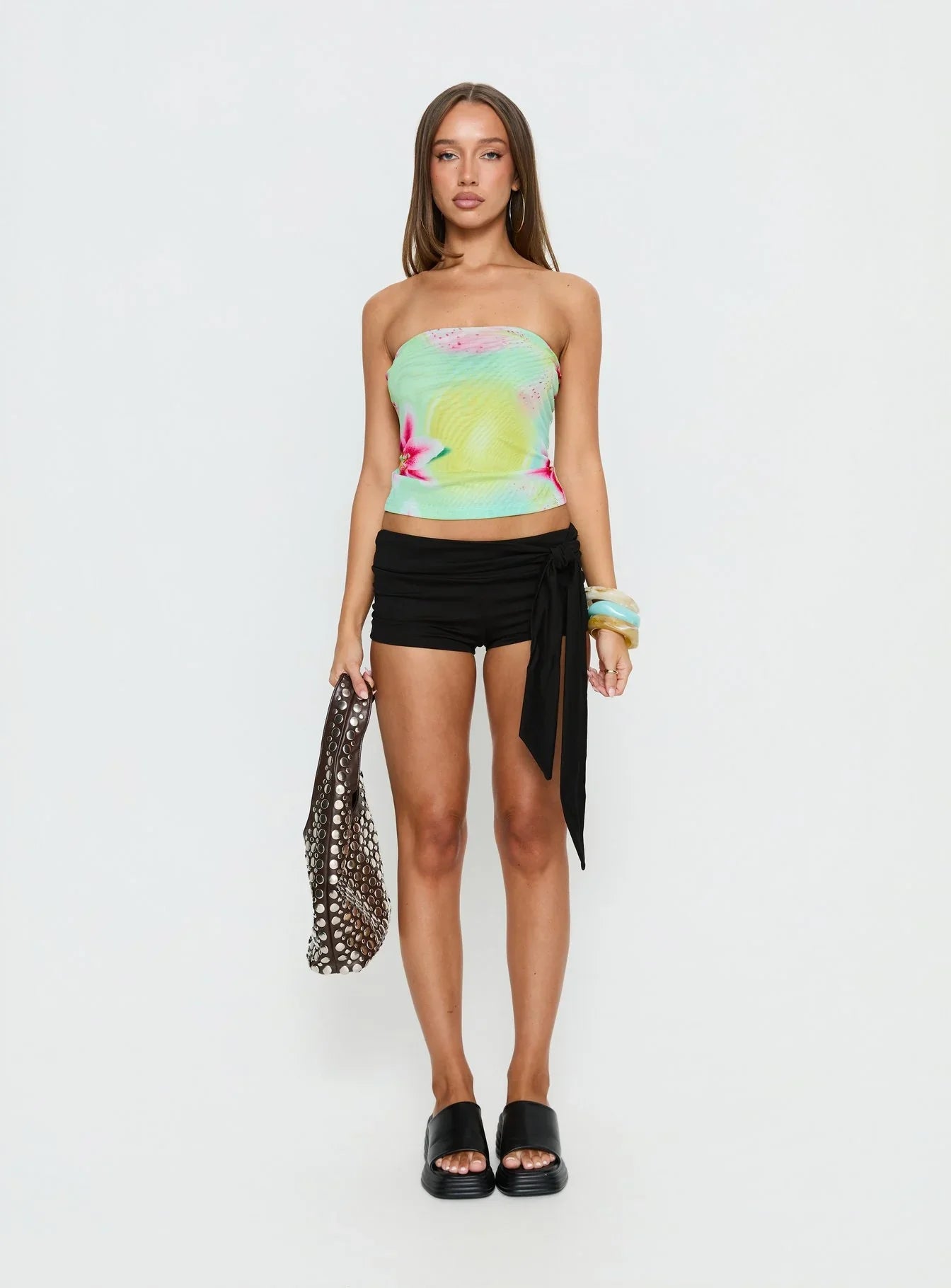 Lorren Strapless Top Multi Floral
