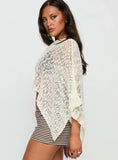 Boni Knit Poncho Cream