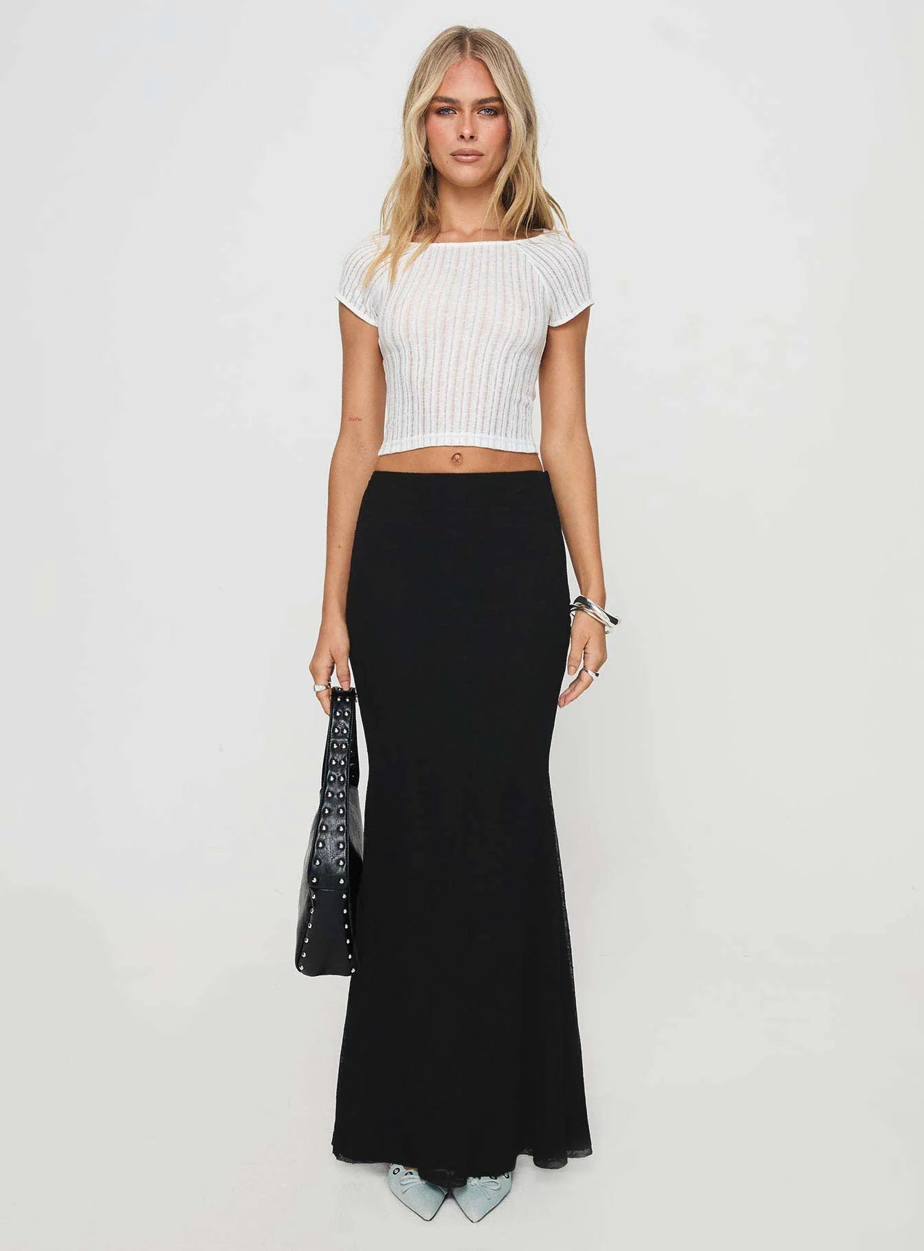Topping Maxi Skirt Black