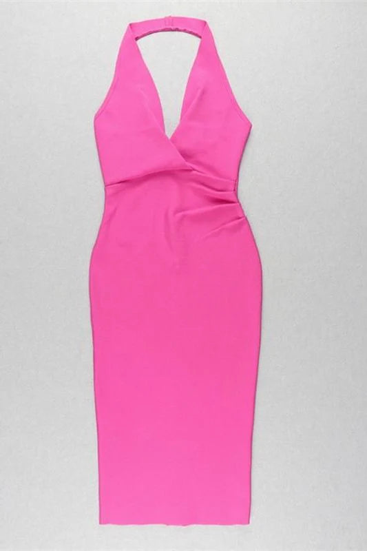 Iris Bodycon Dress Hot Pink