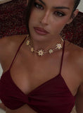 Sugary Statement Necklace Gold