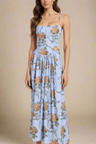 Tasmin Midi Dress Sky Blue