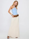 Baseline Halter Rib Top Light Blue
