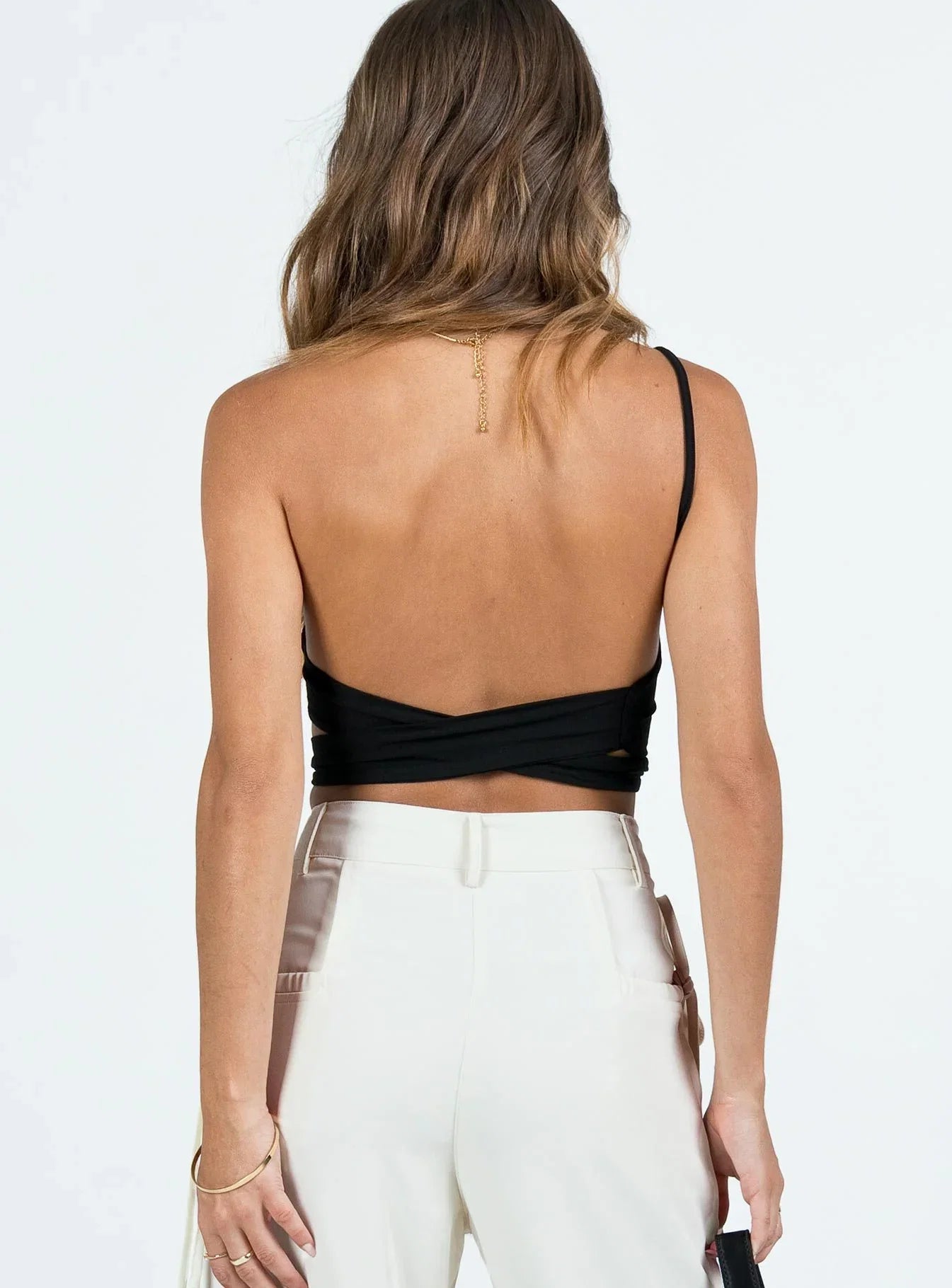 Talfourd One Shoulder Top Black