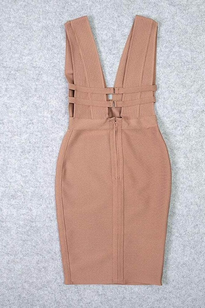 Bay Bandage Dress Nude Sale