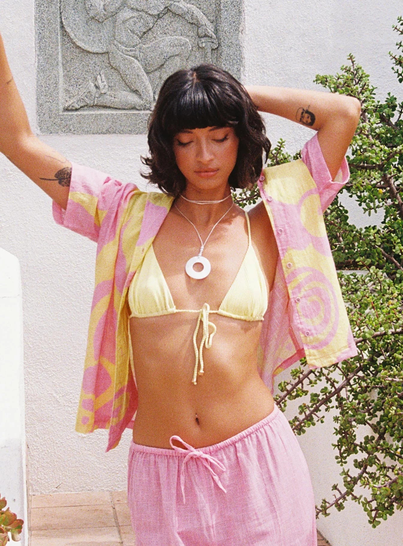 Sollene Top Pink Yellow