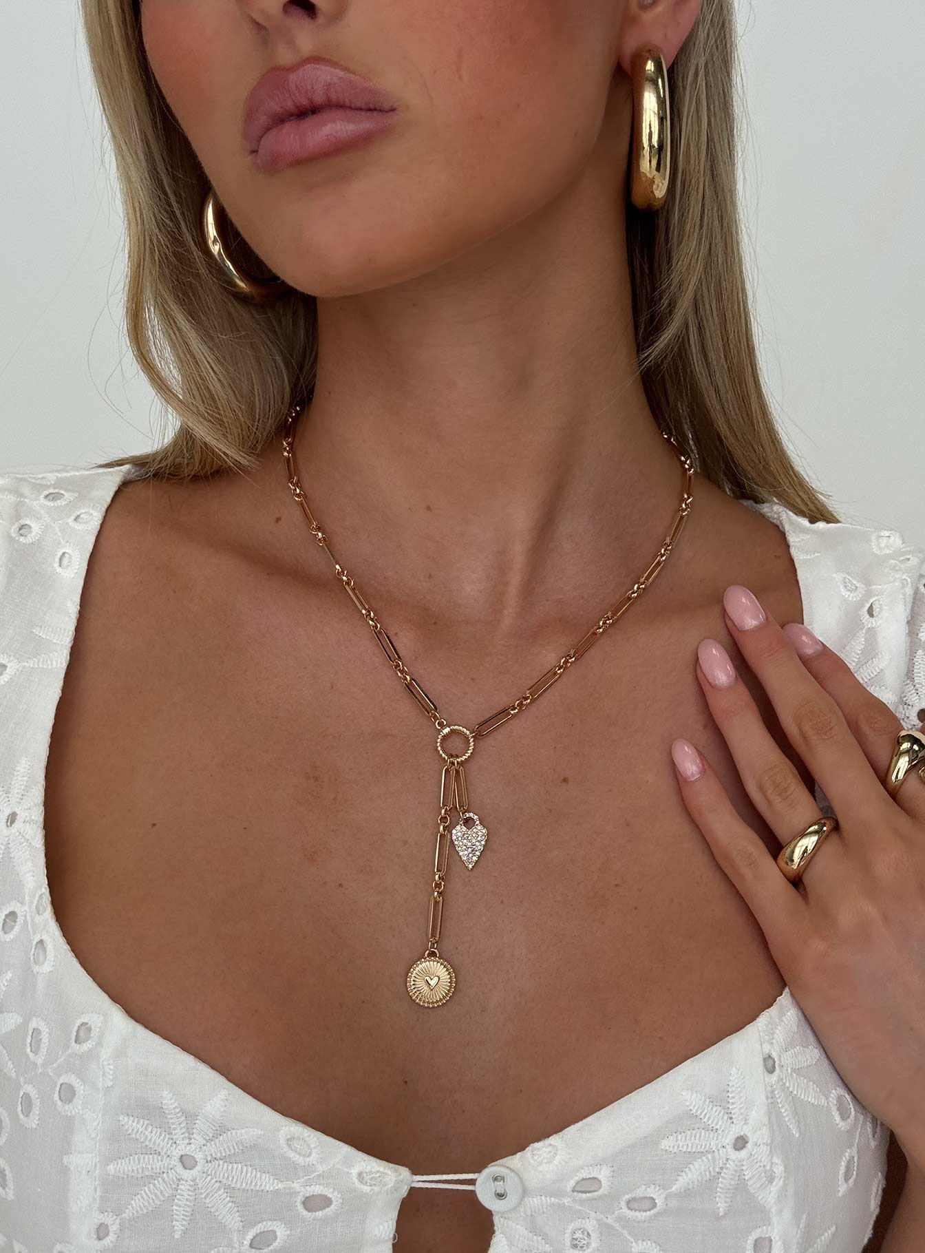 Kyrella Y Necklace Gold