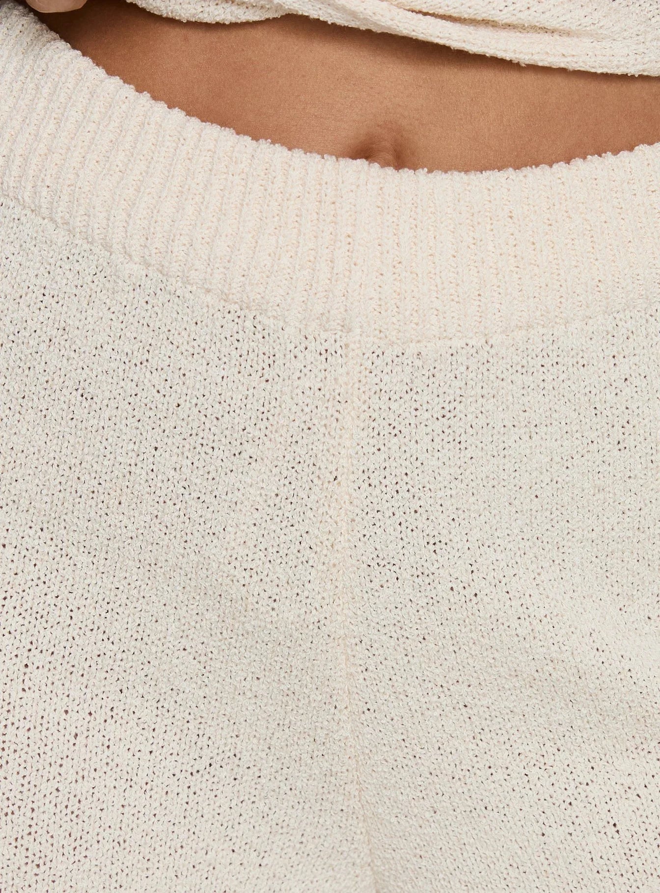 Calisse Knit Wide Leg Pants Beige